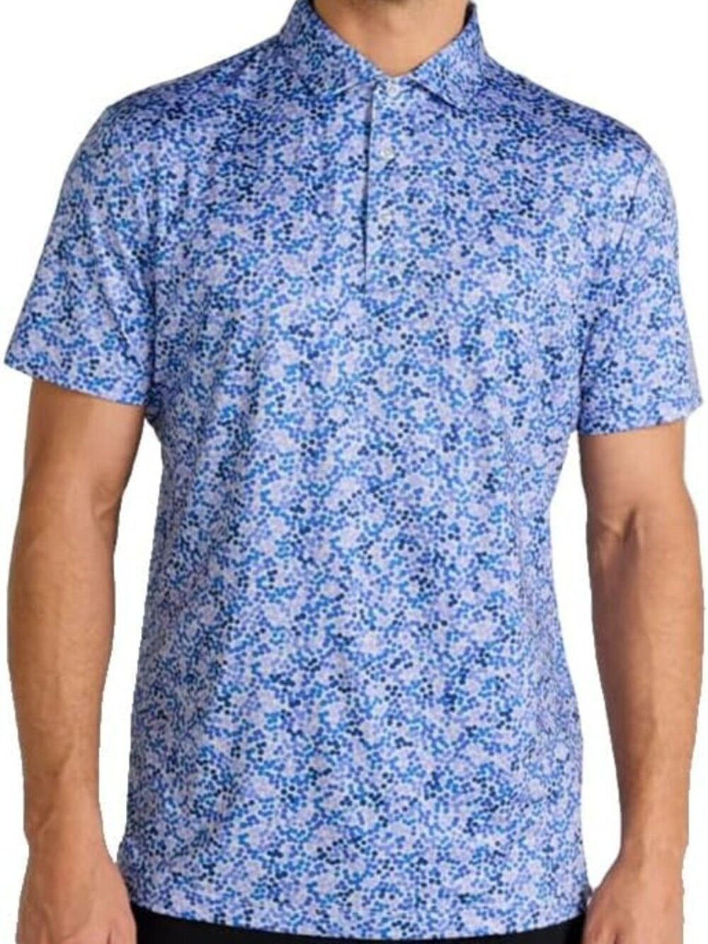 NWT Redvanly Men’s Fourcy Performance Polo Shirt Blue Lavender Small S